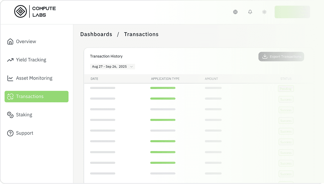 Transaction History